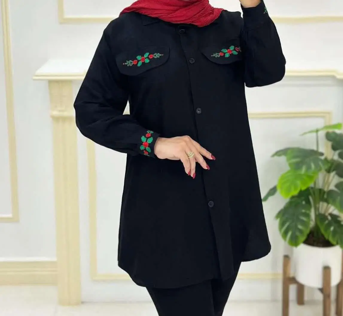 نام: شومیز مانتویی گل رز
