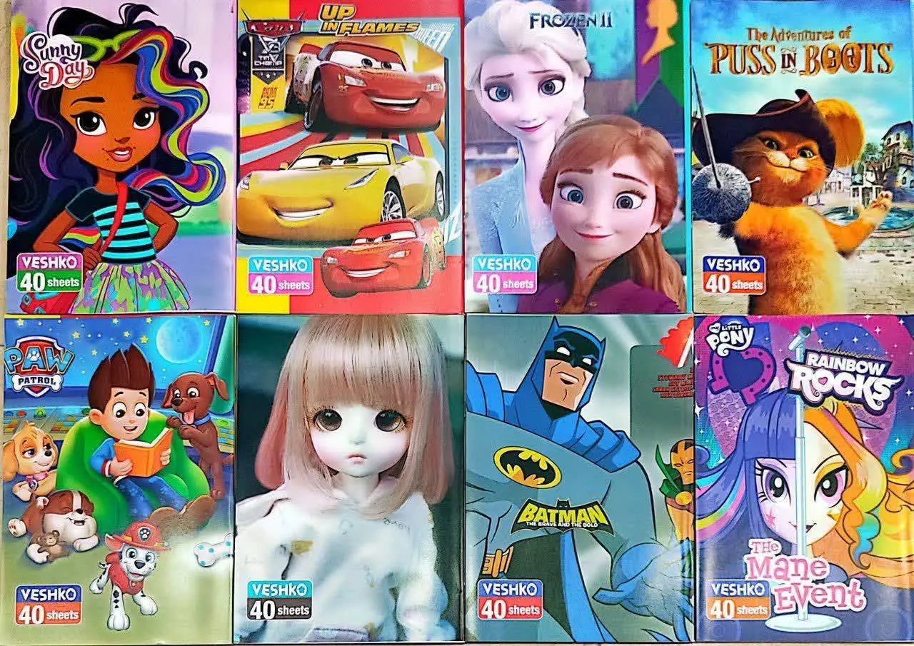 دفتر ۴۰ برگ منگنه‌ای خطی اعلا 
