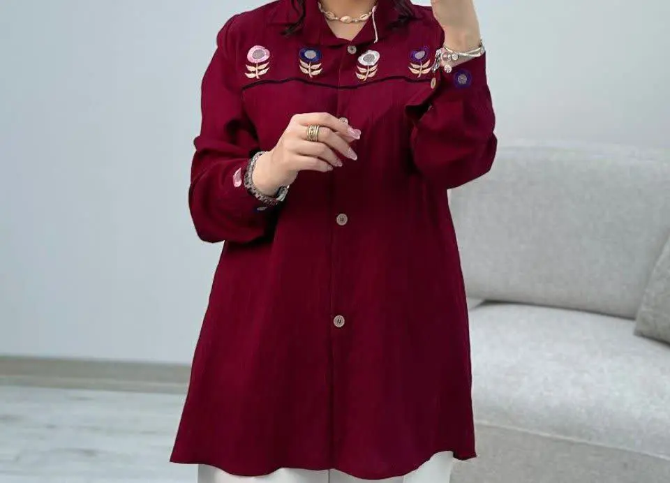 🛍نام: تونیک گلدوزی پریما🍃