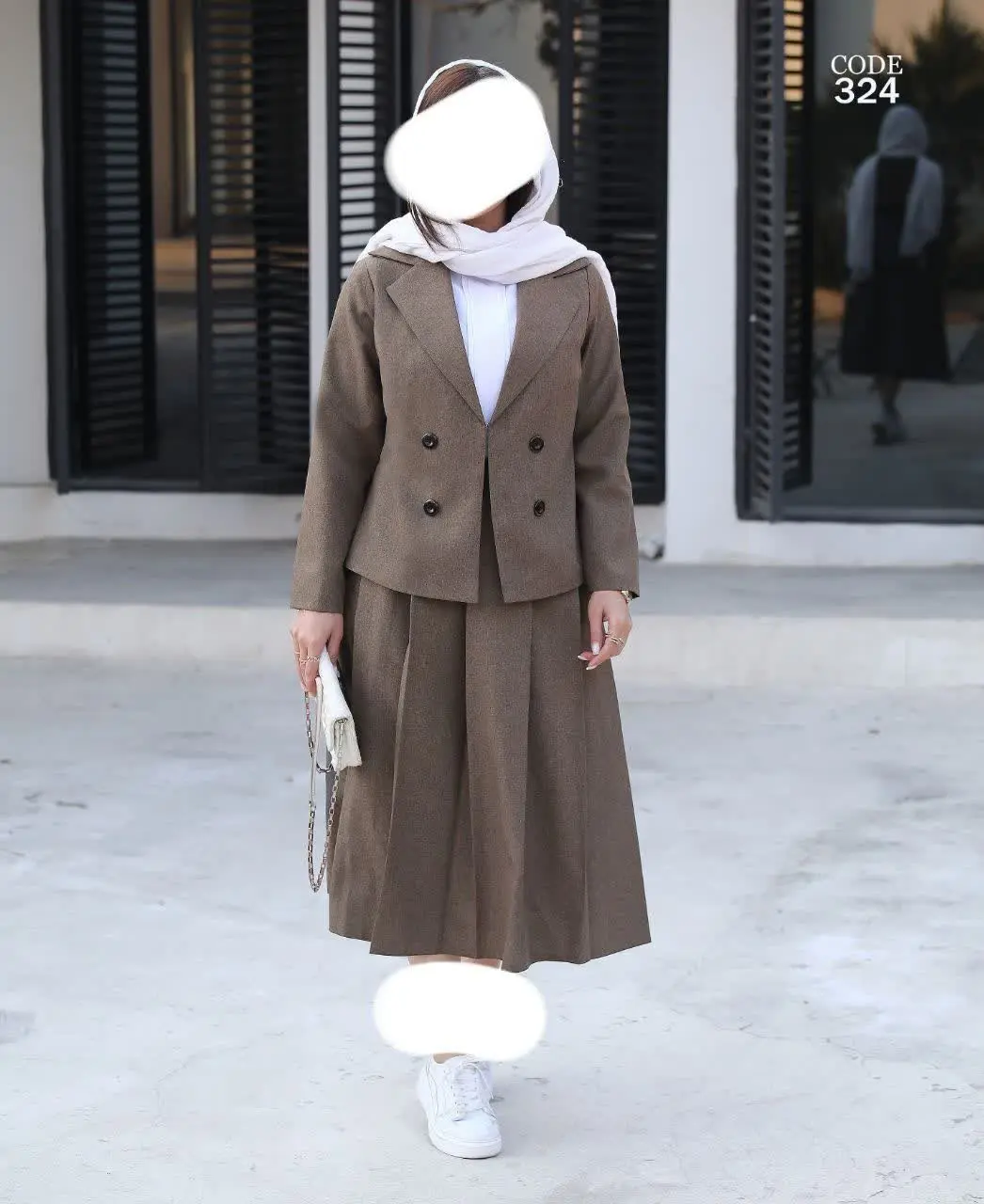 #ست_سه_تیکه #کت_دامن_شومیر #اسپرت
