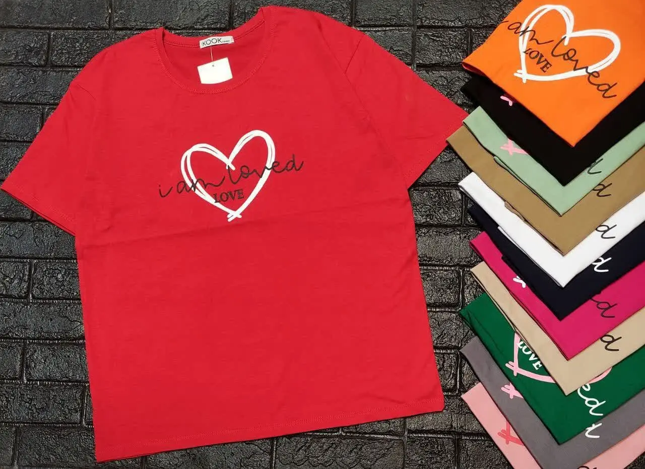 تیشرت سایزبزرگ کوک طرح قلب رسید😍😍😍
