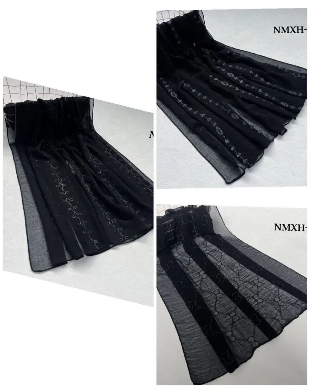 🐝شال کریشه مشکی وارداتی