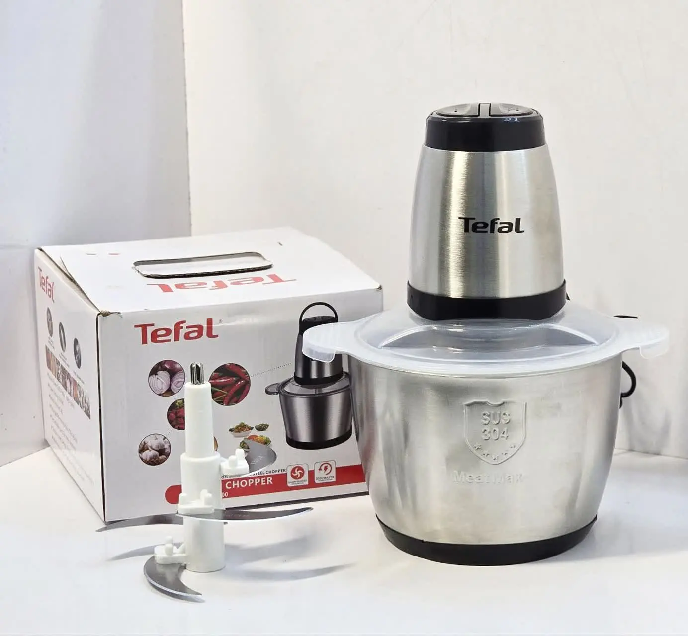 #خردکن و غذاساز ۳٫۸لیتری استیل Tefal 
