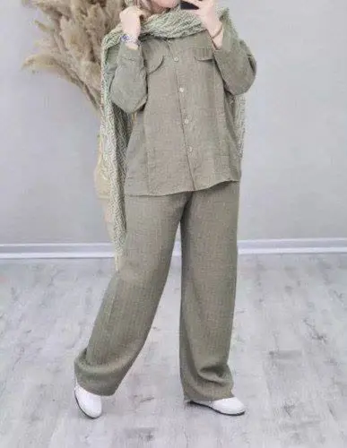 نام: ست مانتو و شلوار صوفیا. ES 
