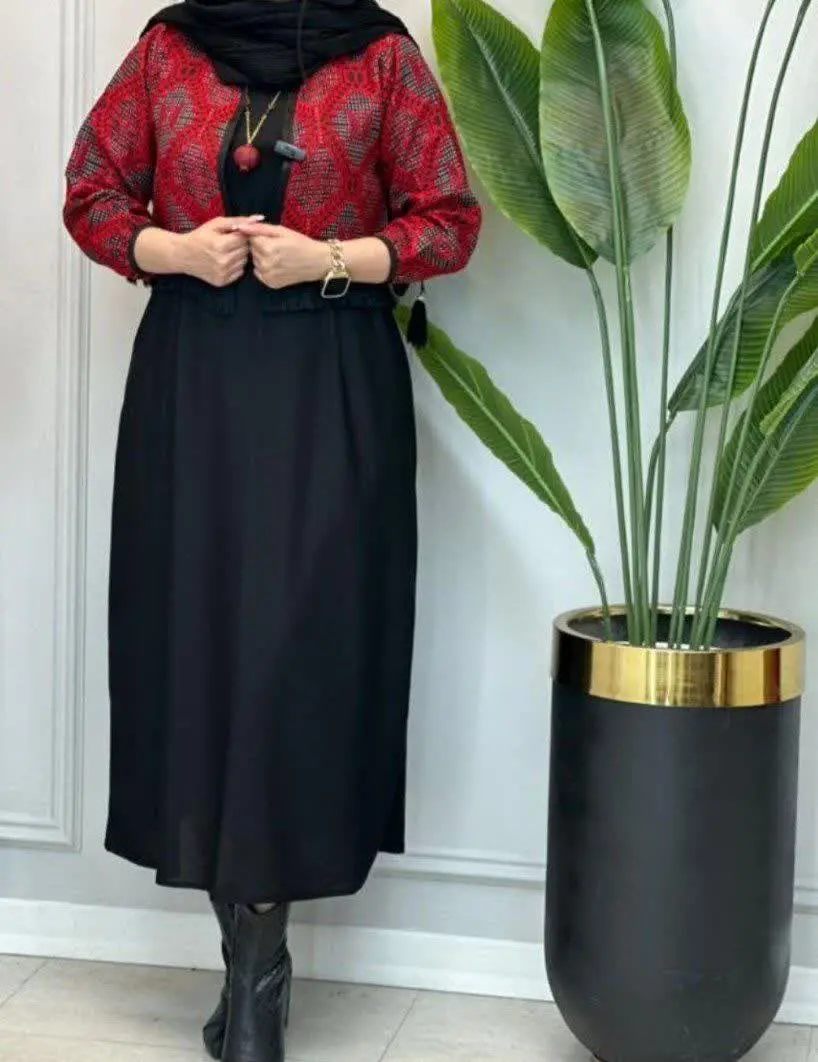 ❤️نام: کت، سارافن و کمربند مدل شهره
