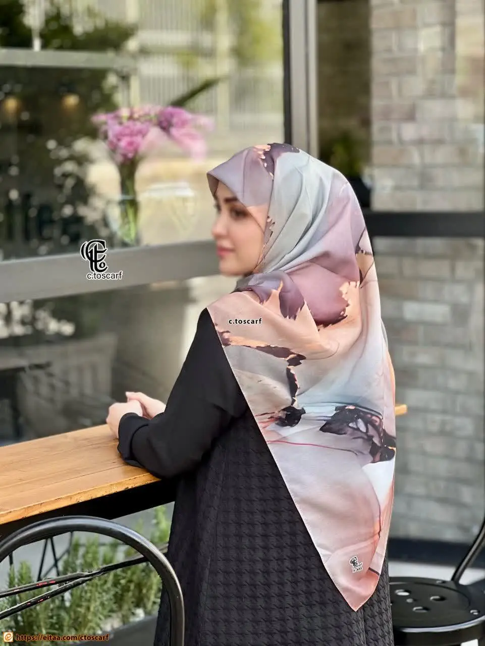 روسری طرح هما رنگ گلبهی🍑✨
