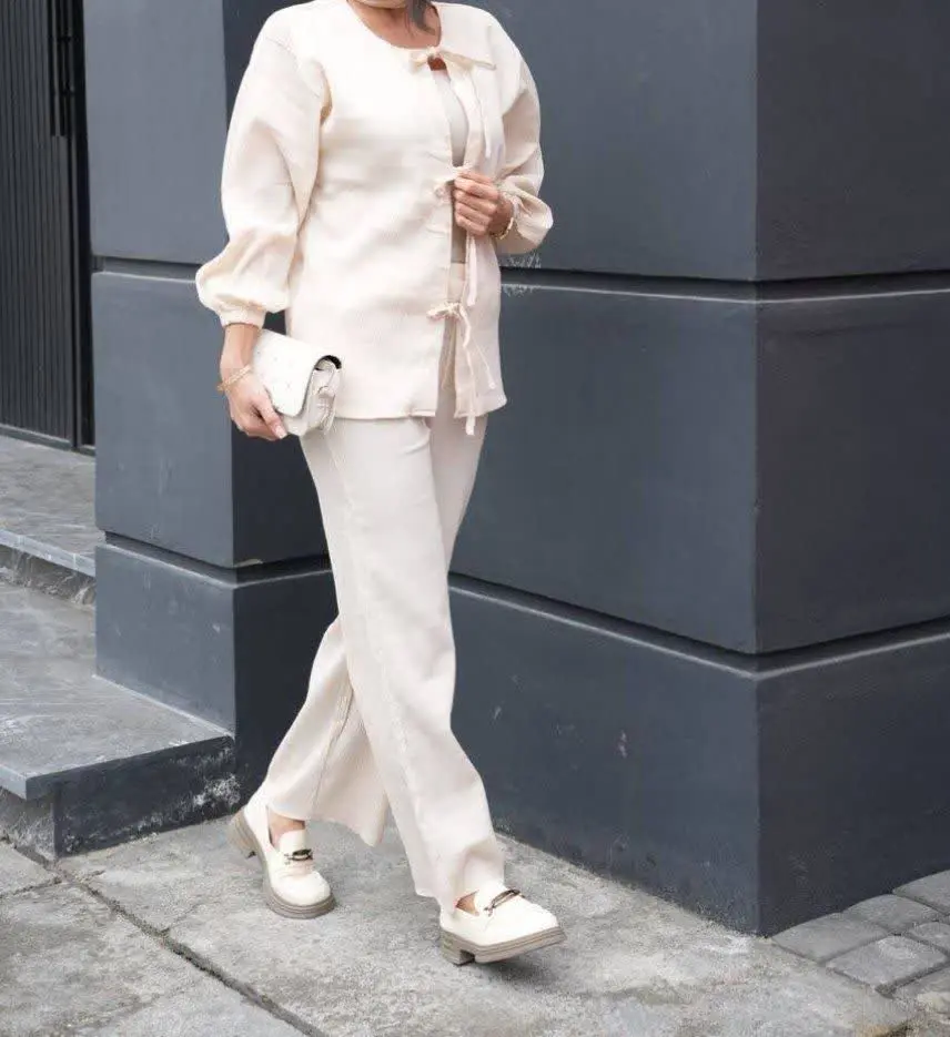 نام: ست #مانتو_شلوار السا جلو گره ۱۵۴۴
