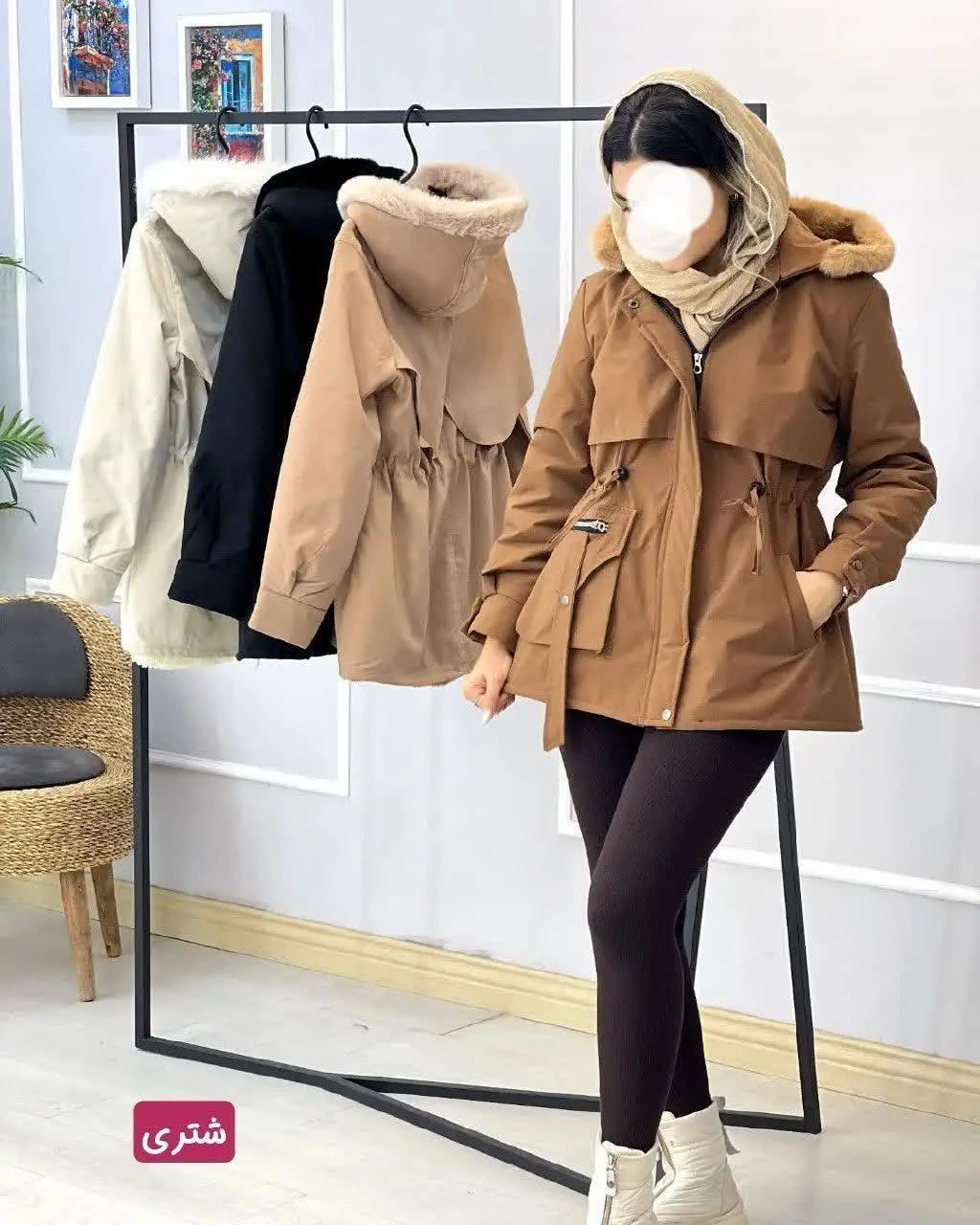 👚نام: کاپشن خزدار