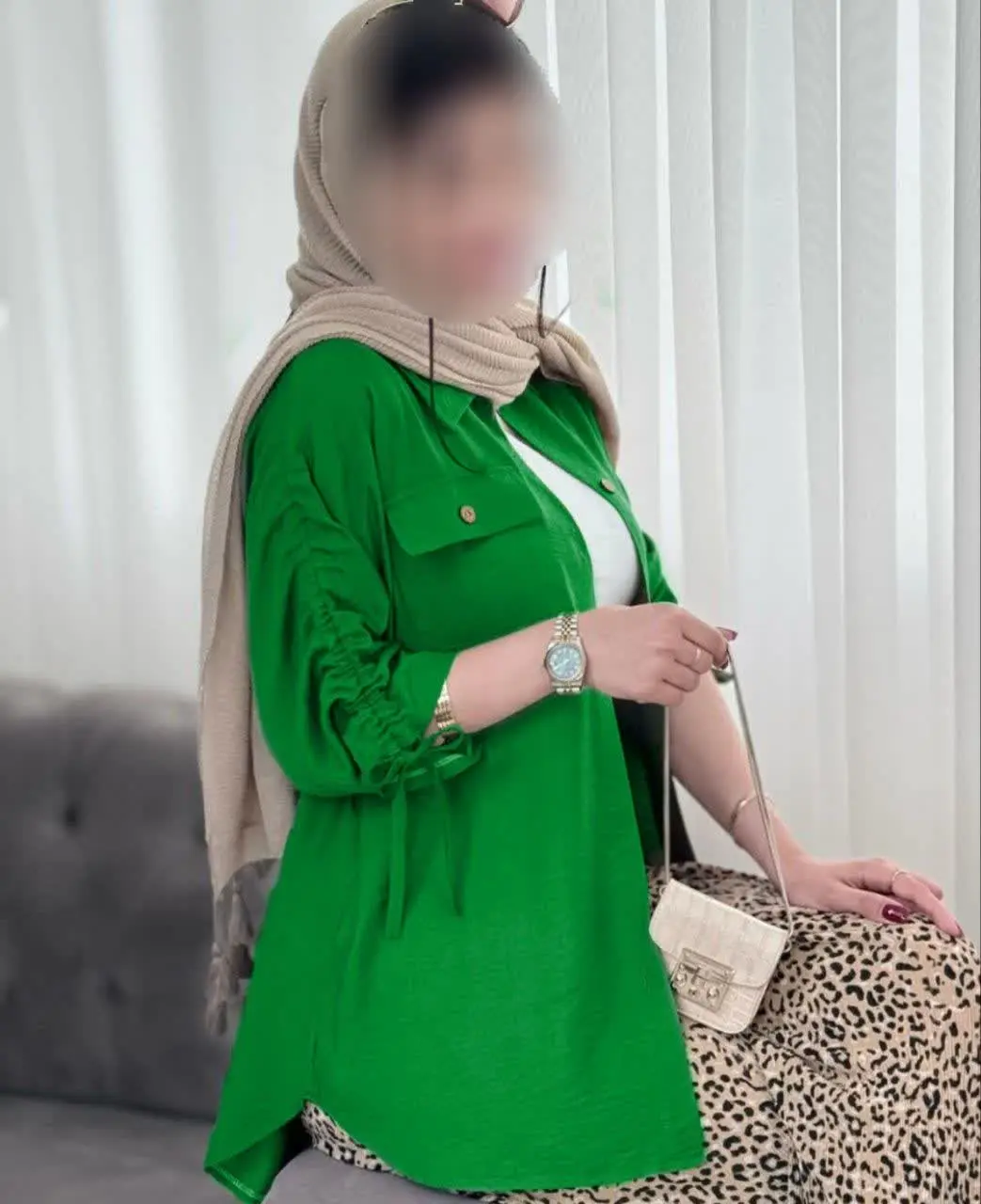 نام: مانتو آستین گت دار
