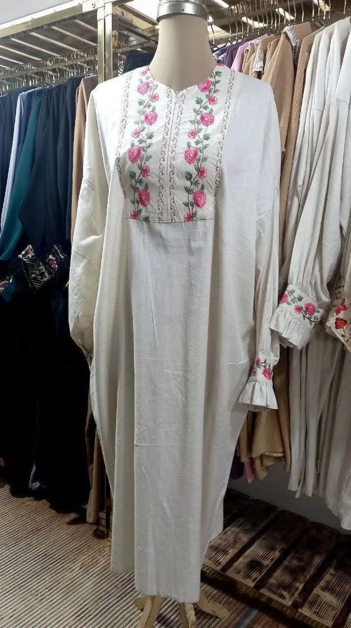 مانتو عبایی سوزن دوزی هندی 
