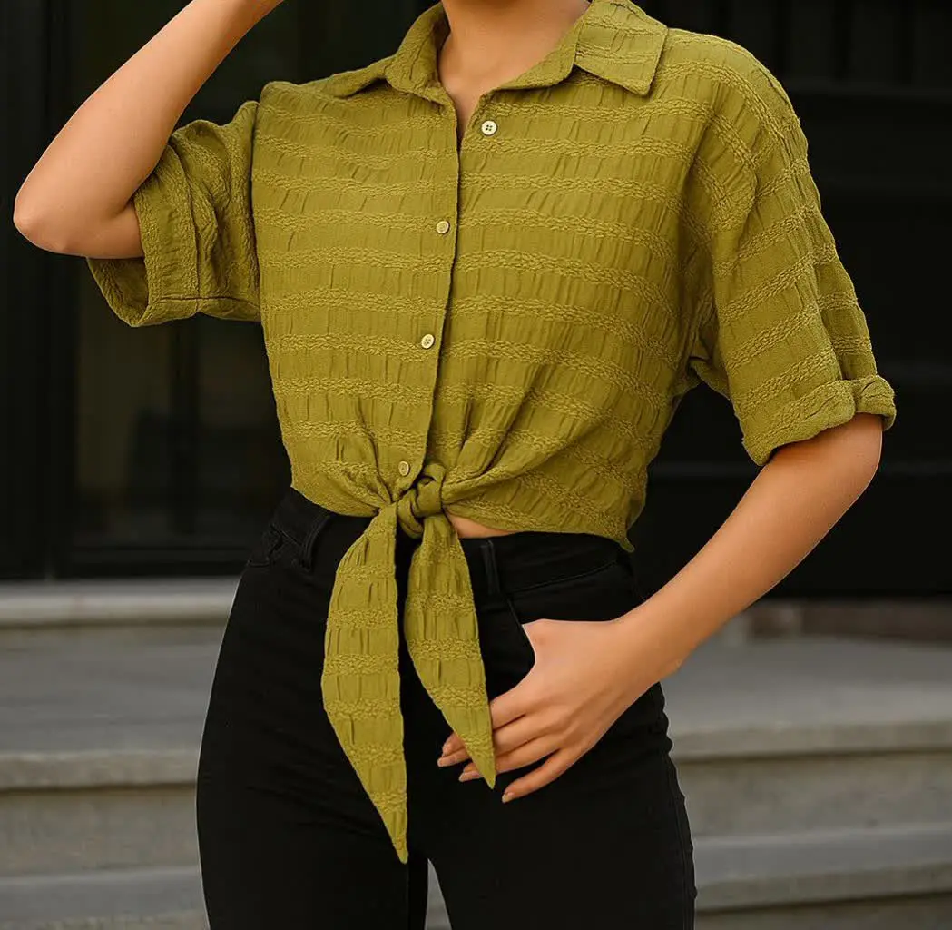 نام: شومیز جلو گره کوک دوزی