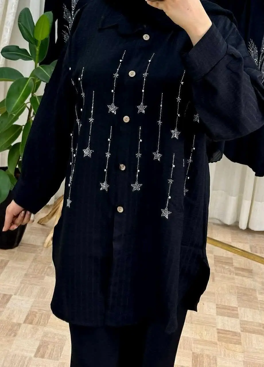 ⭕نام: مانتو نگین دار 
