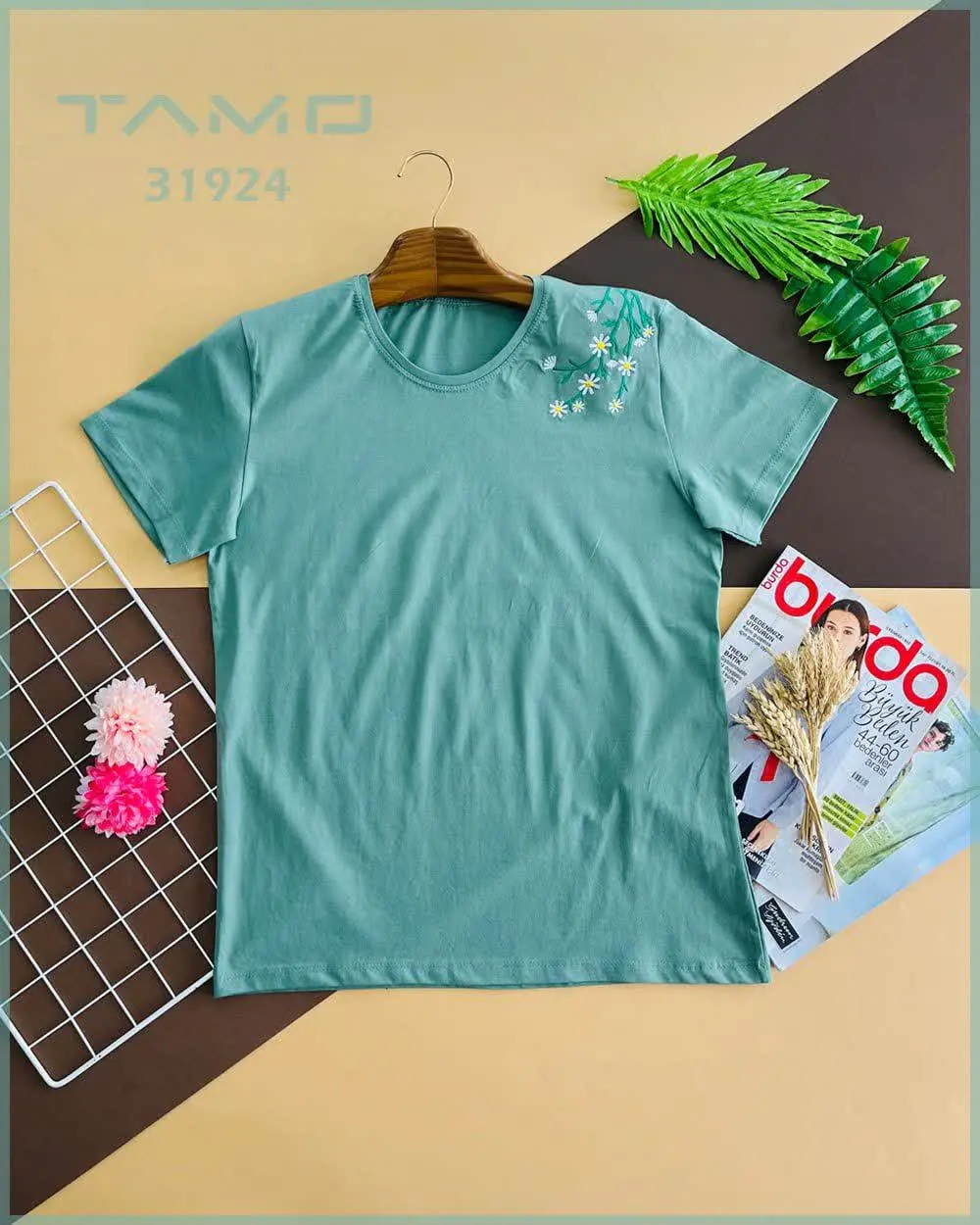 🔸 تیشرت سوپر پنبه گلدوزی
