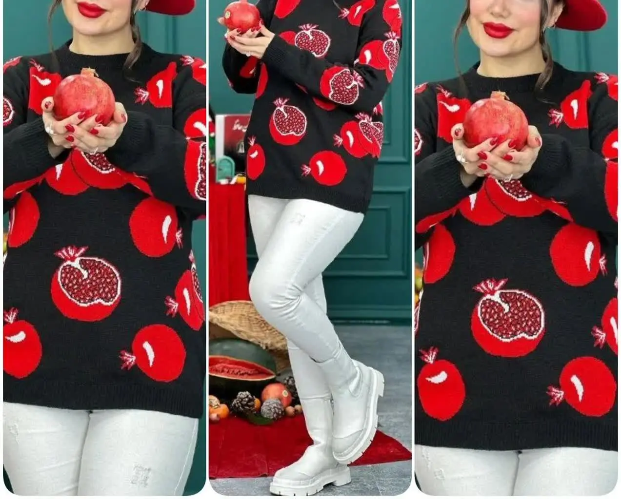 ❤️نام: #بلوز بافت اناری (*یلدایی*) 
