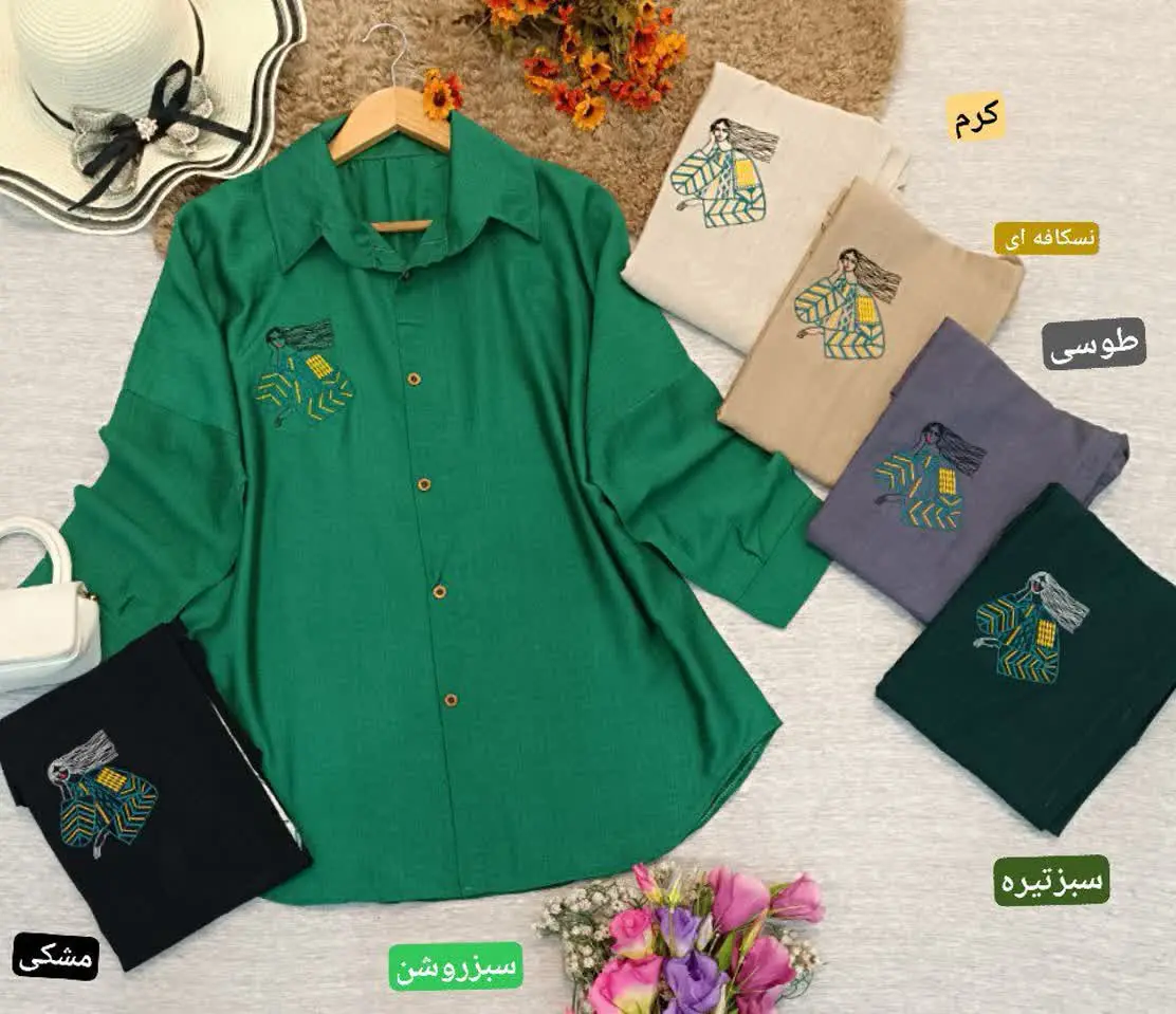 نام: شومیز پشت گلدوزی 
