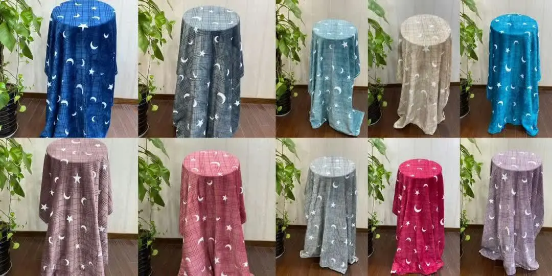 پتو مسافرتی یکنفره طرح ماه ستاره😍
