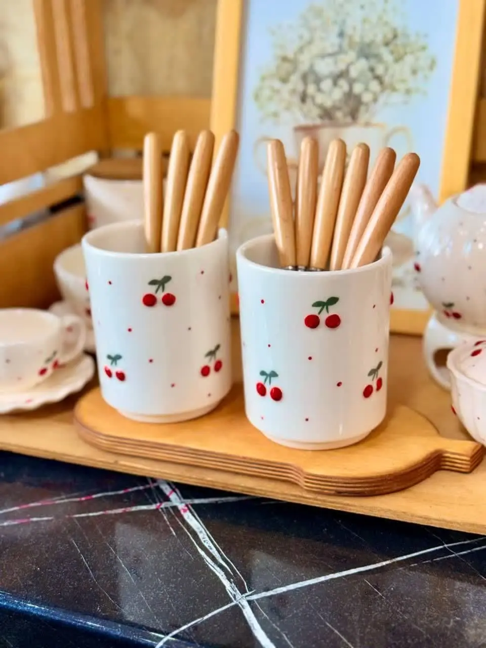 💥جاقاشقی سرامیکی آلبالو 🍒