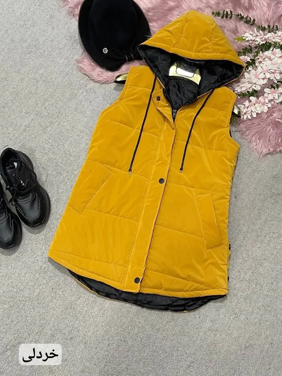 🛍نام: پافربغل دکمه کلاهدار🍂
