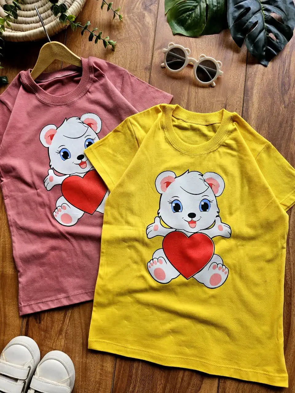 تیشرت تک خرس قلبی
