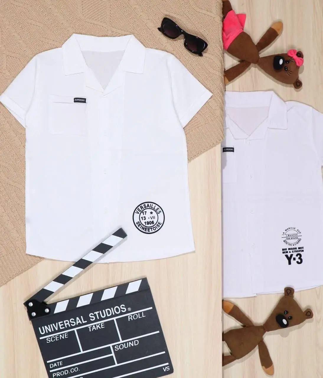 👫پیراهن سفید چاپ Y۳👫
