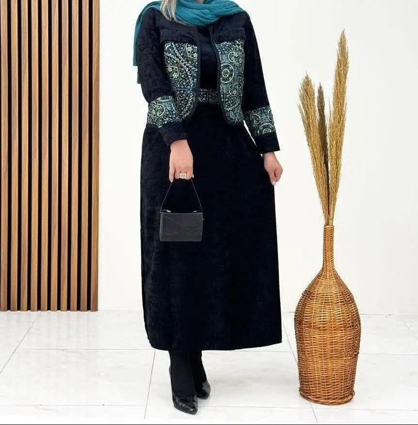 ❤️نام: کت سارافن و کمربند مدل پری دخت
