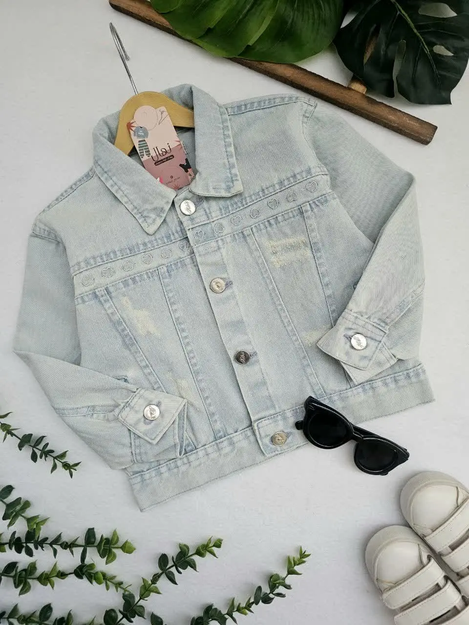 کت جین دخترانه قلبی
