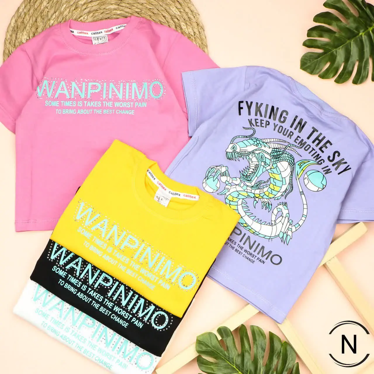 #تیشرت لش دخترانه پشت چاپ اژدها
