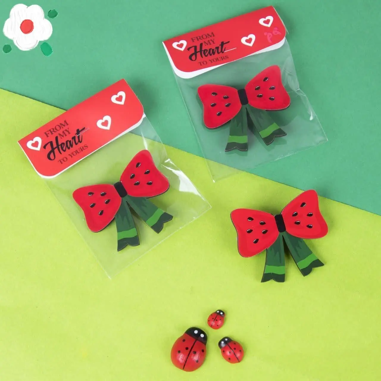 #گلسر چوبی یلدا طرح پاپیون 
