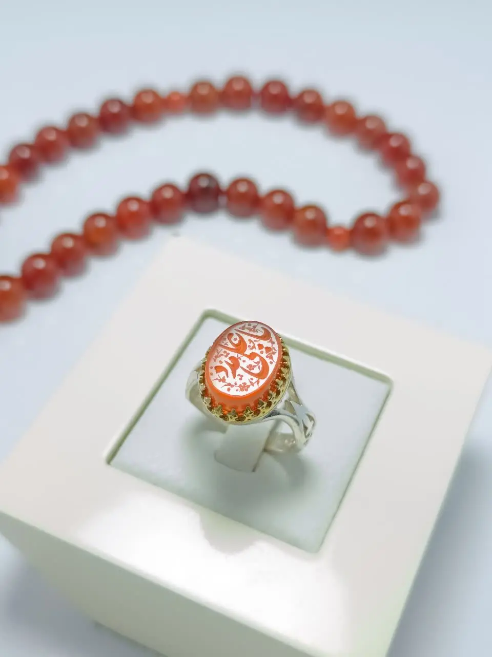 #انگشتر #نقره مردانه معروف سرنیزه‌ای دور طلایی
