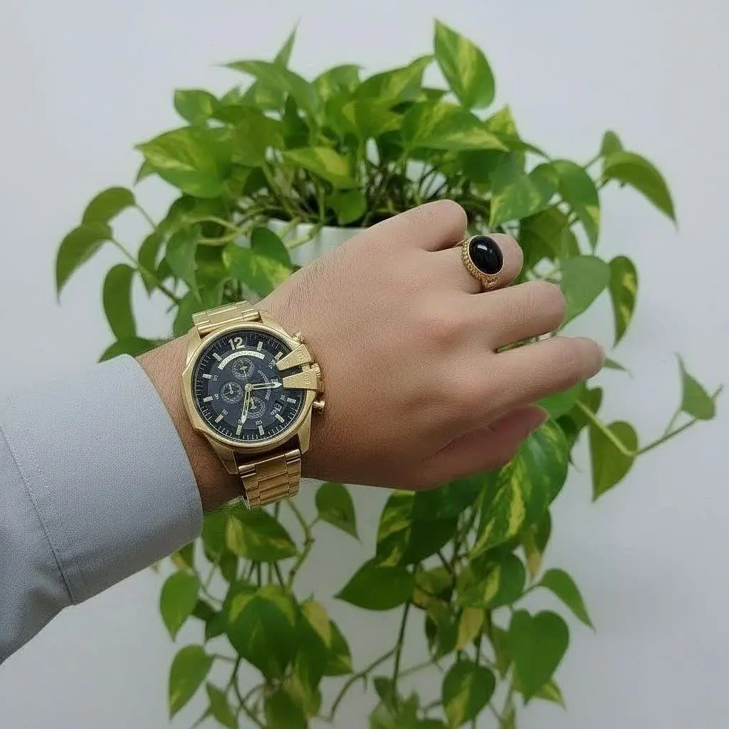 👚نام: ساعت دیزل طلایی صفحه...