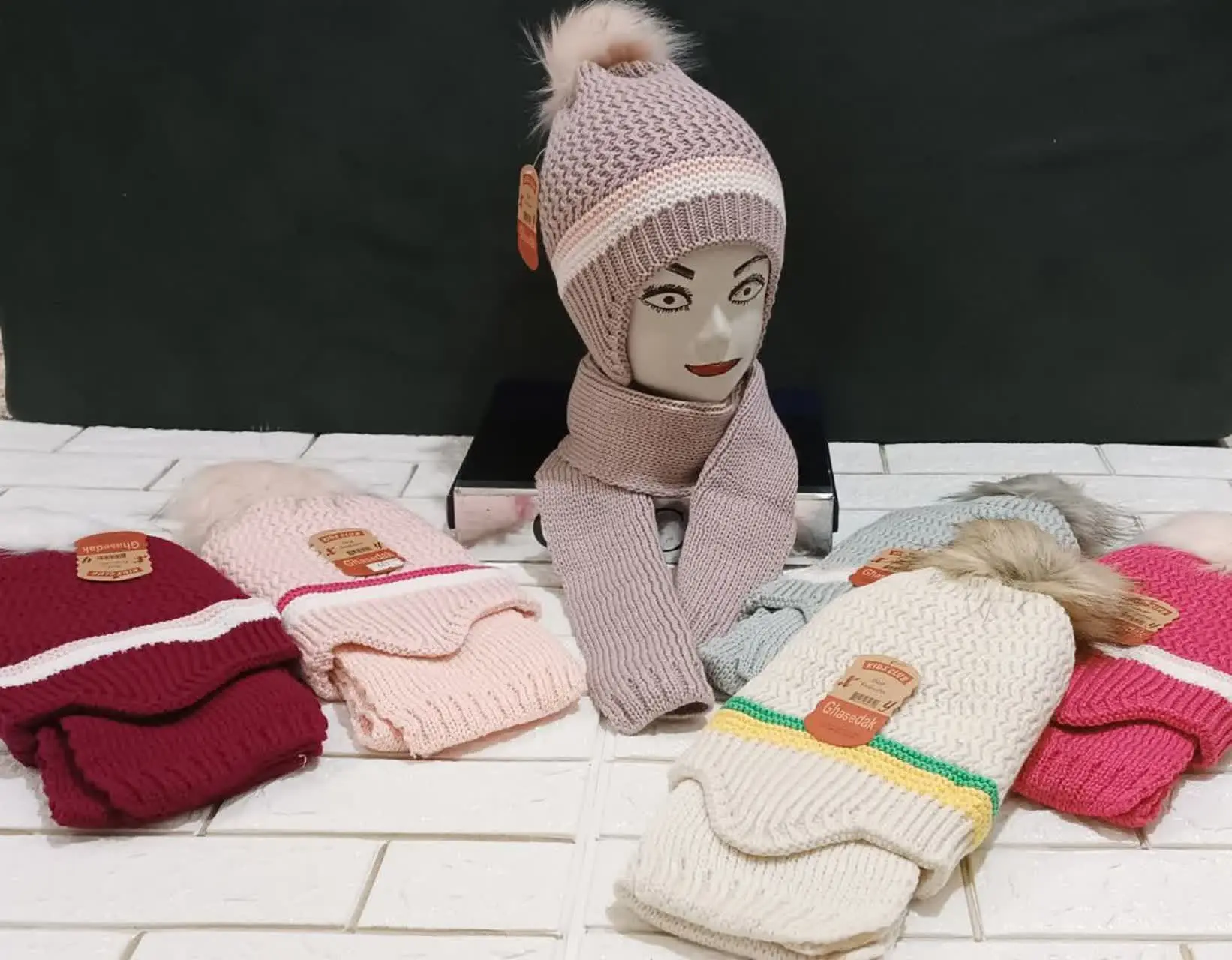 🎩شال و کلاه اسپروت بافت