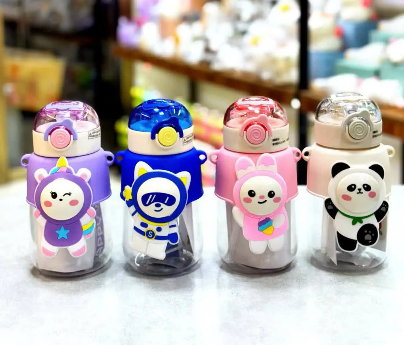 قمقمه فضای حیوانات سیلیکونی