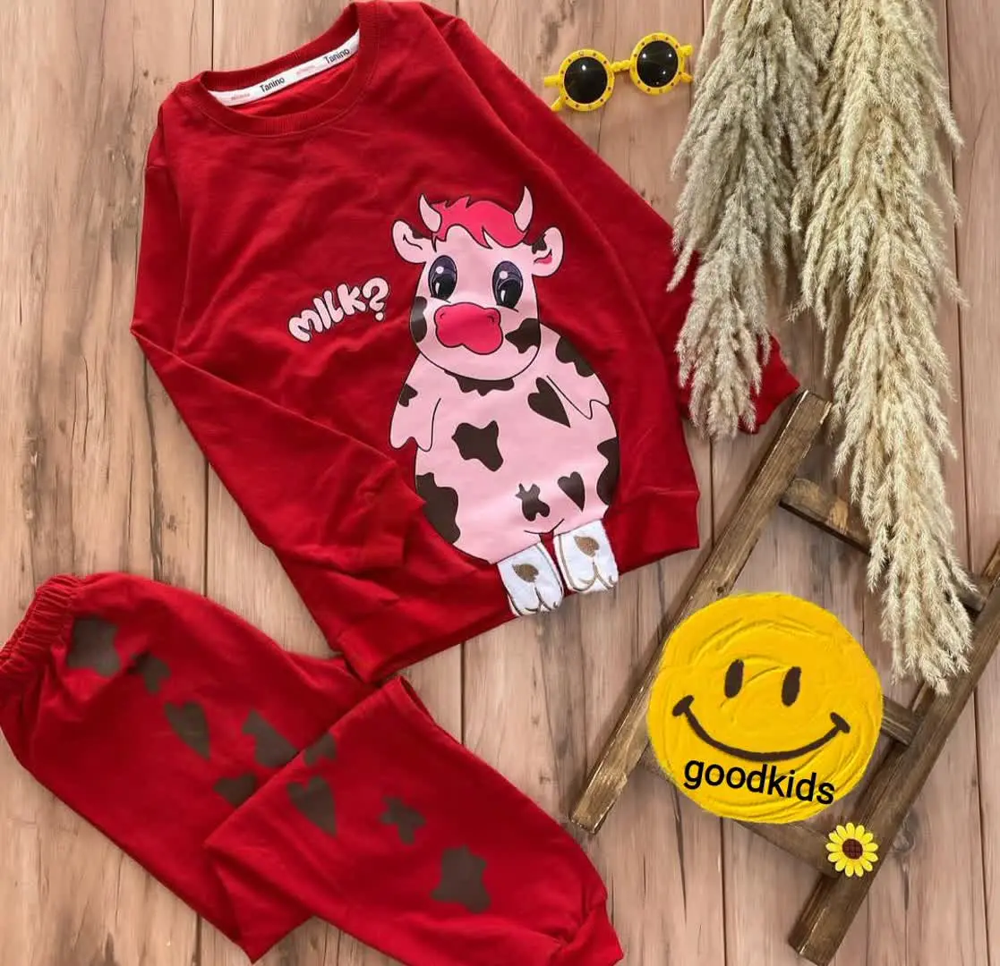 بلوز و شلوار میلک تک رنگ
