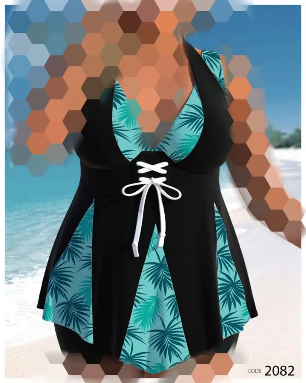 🔅 مایو دو تیکه با شورتک
