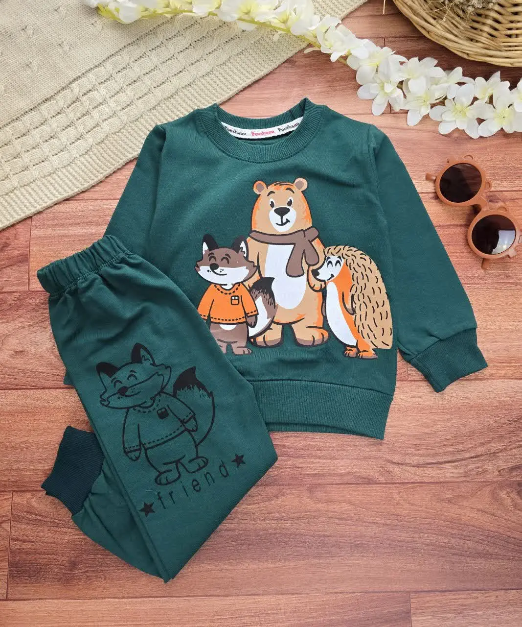 بلوز شلوار بچگانه طرح حیوانات🥰