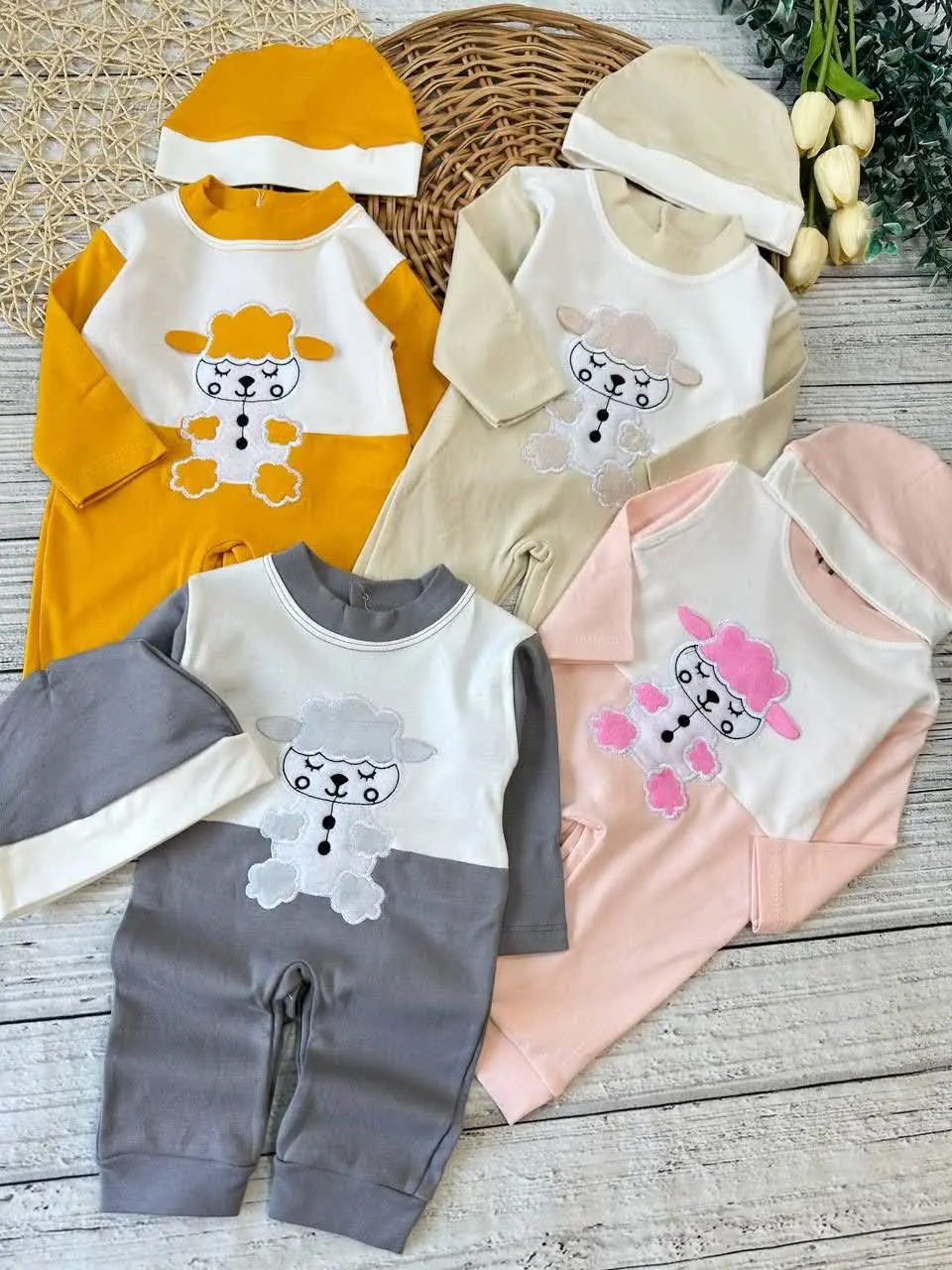 سرهمی ببعی دو دکمه نوزادی و کودک کد ۱۱۲۰۵۴ 
