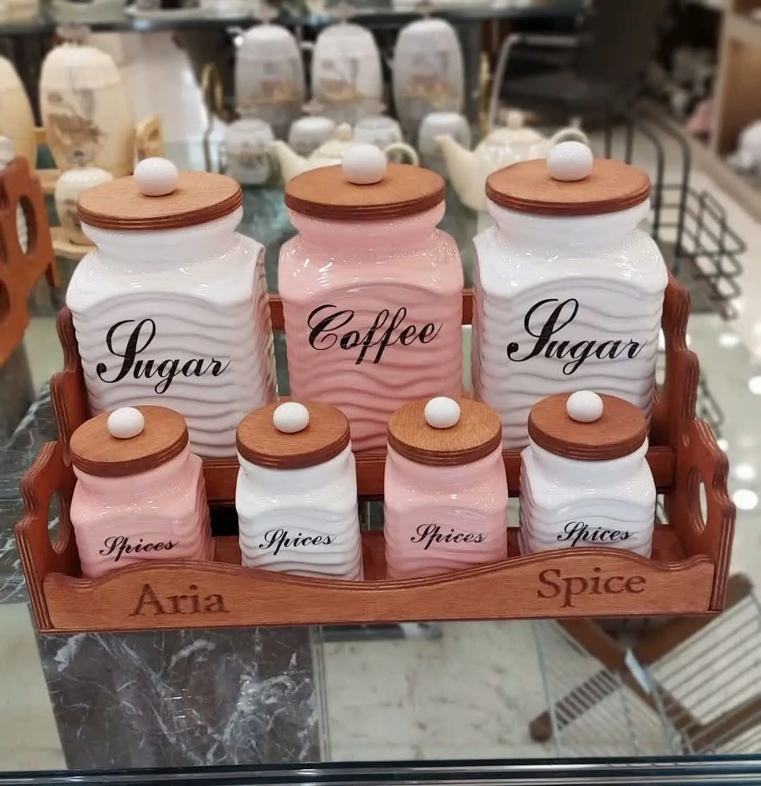 📌سرویس ۷ پارچه پاسماوری درب چوبی😍👆
