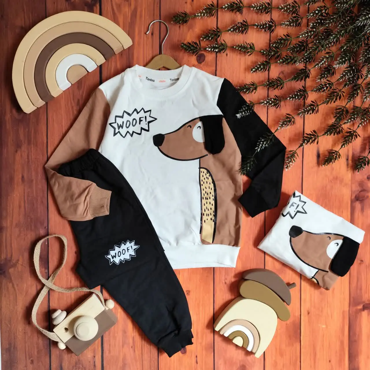 😍ست بلوز و شلوار پسرانه سگ...