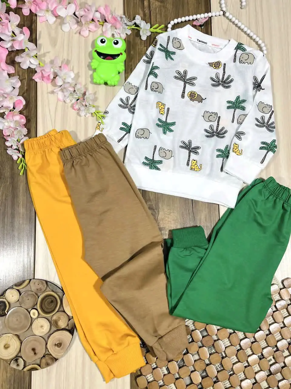 🌴 بلوز شلوار نخل و حیوانات 🌴