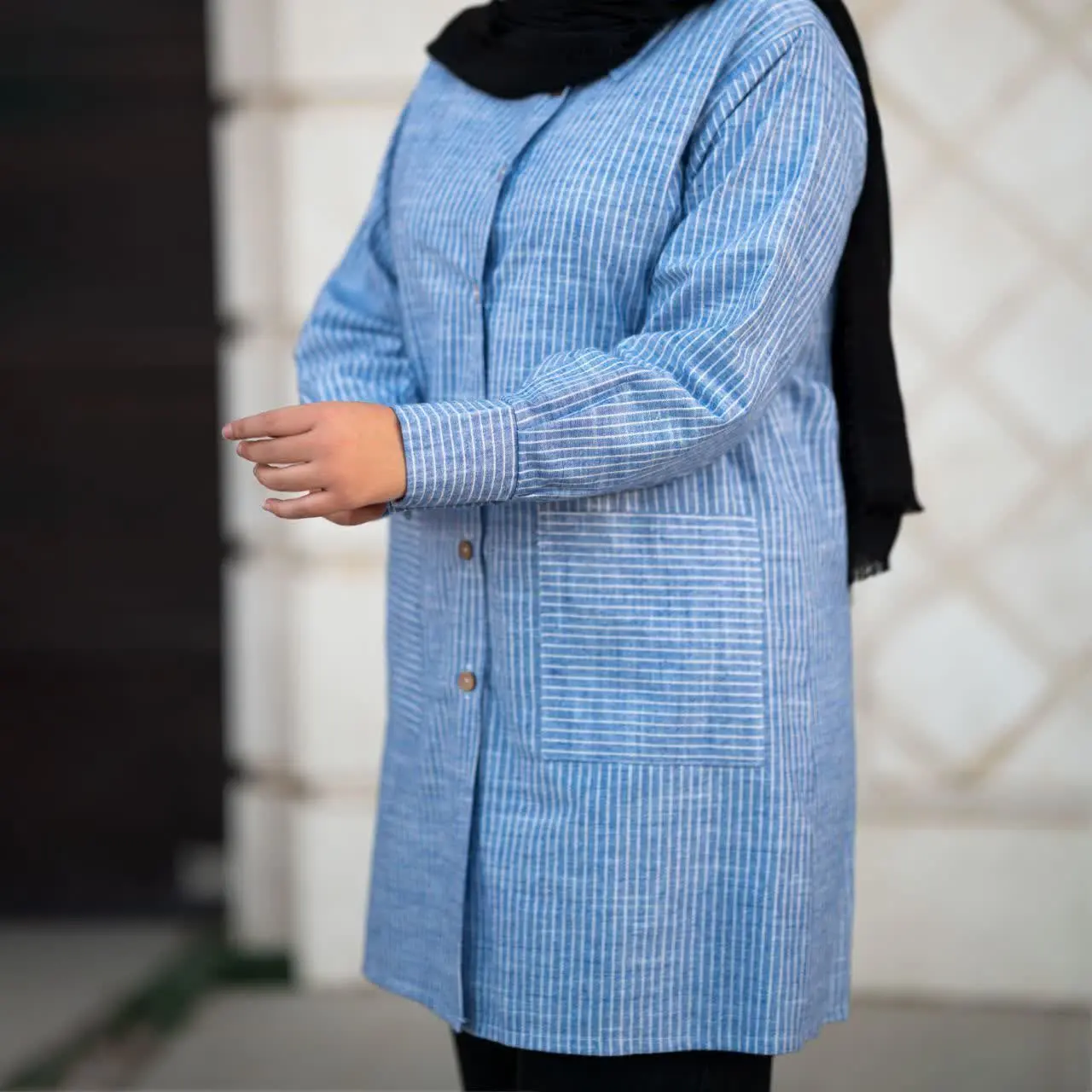 مانتو لنین راه راه پاییزه