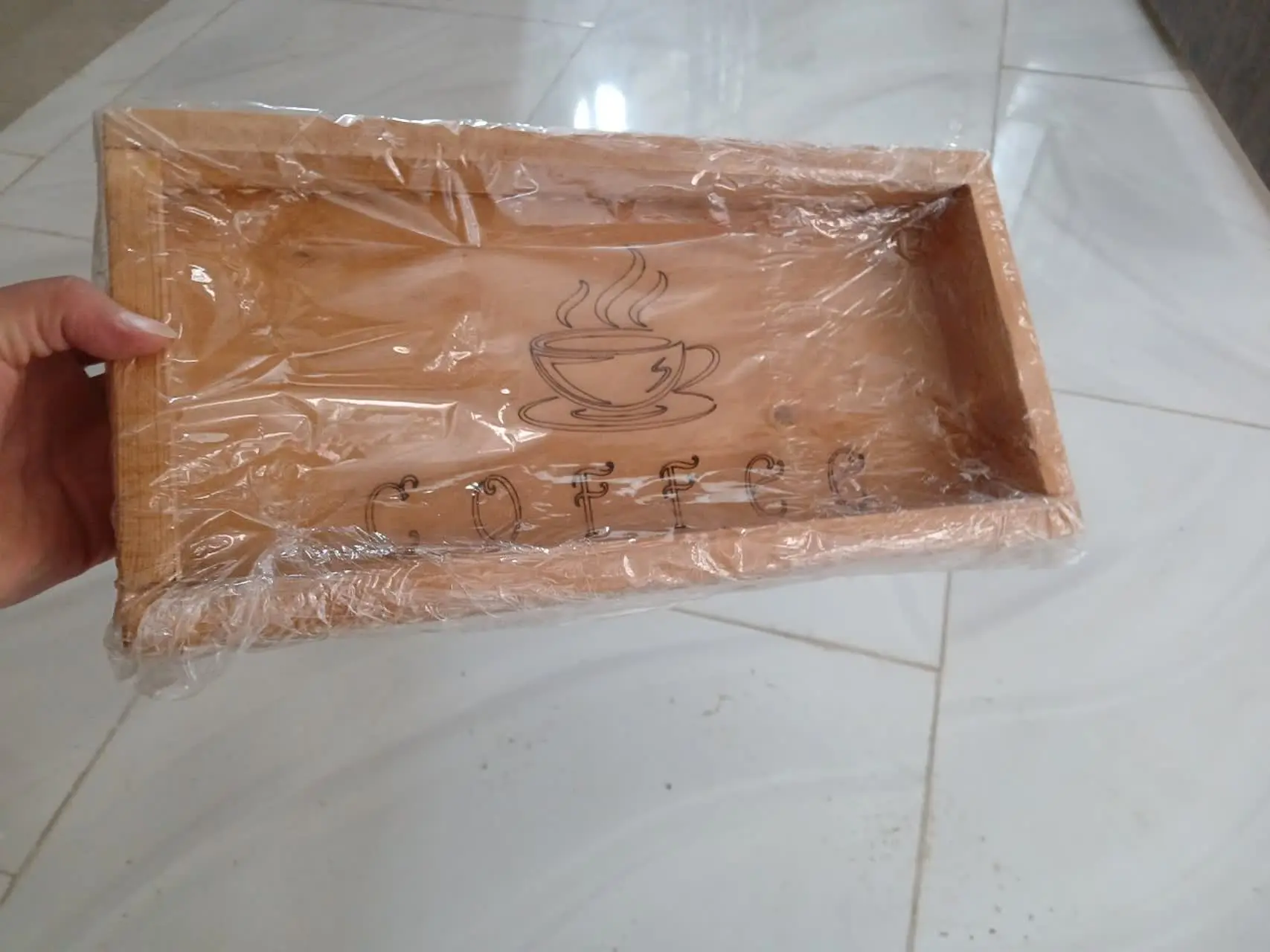 سینی کافی مهره داره پایه خراطی
