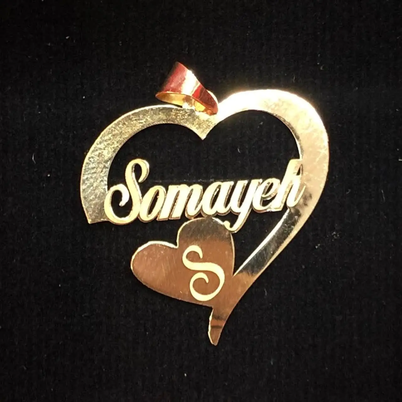 گردنبد مینیمال سفارشی مدل اسم سمیه 
