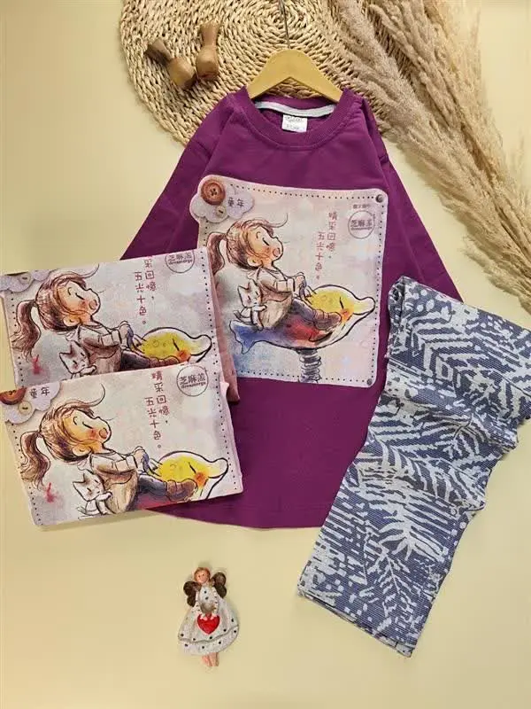 بلوز شلوار دختر و دلفین