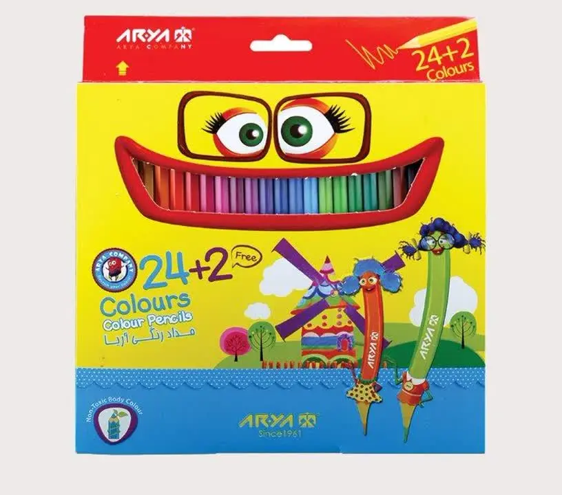 🎗#عنوان: مداد رنگی ۲۴ آریا 
