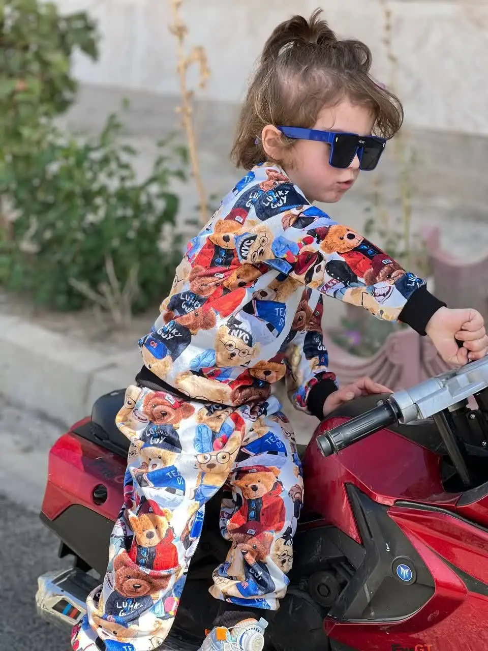 🔮بلوز شلوار مخمل طرح تدی🔮
