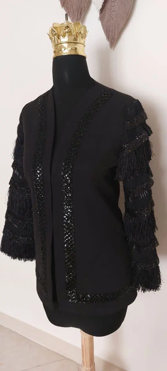 🖋نام: کت مزونی آستین طبقه‌ای
