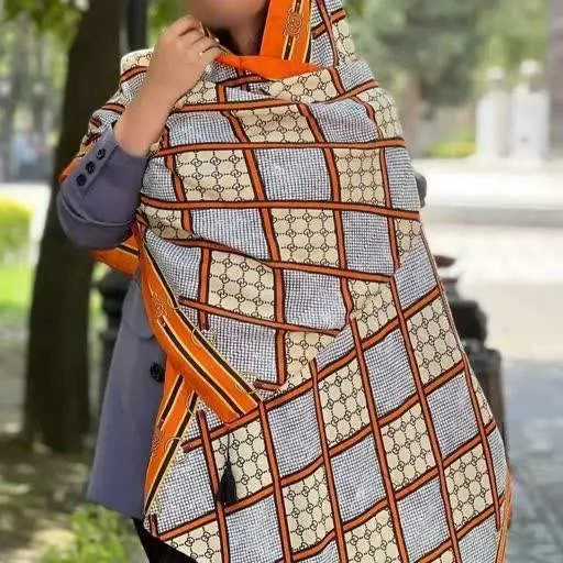 🦋شال لایت دورو جنس پارچه نخ...