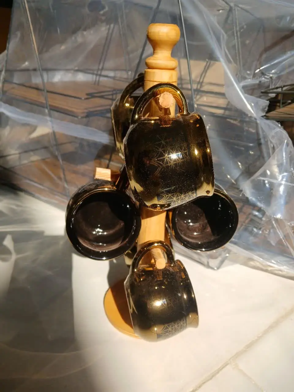 شات قهوه طلایی 
