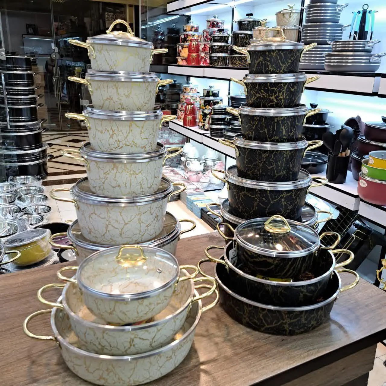 😍سرویس ۱۵ پارچه کوشا مدل سنگی 😍
