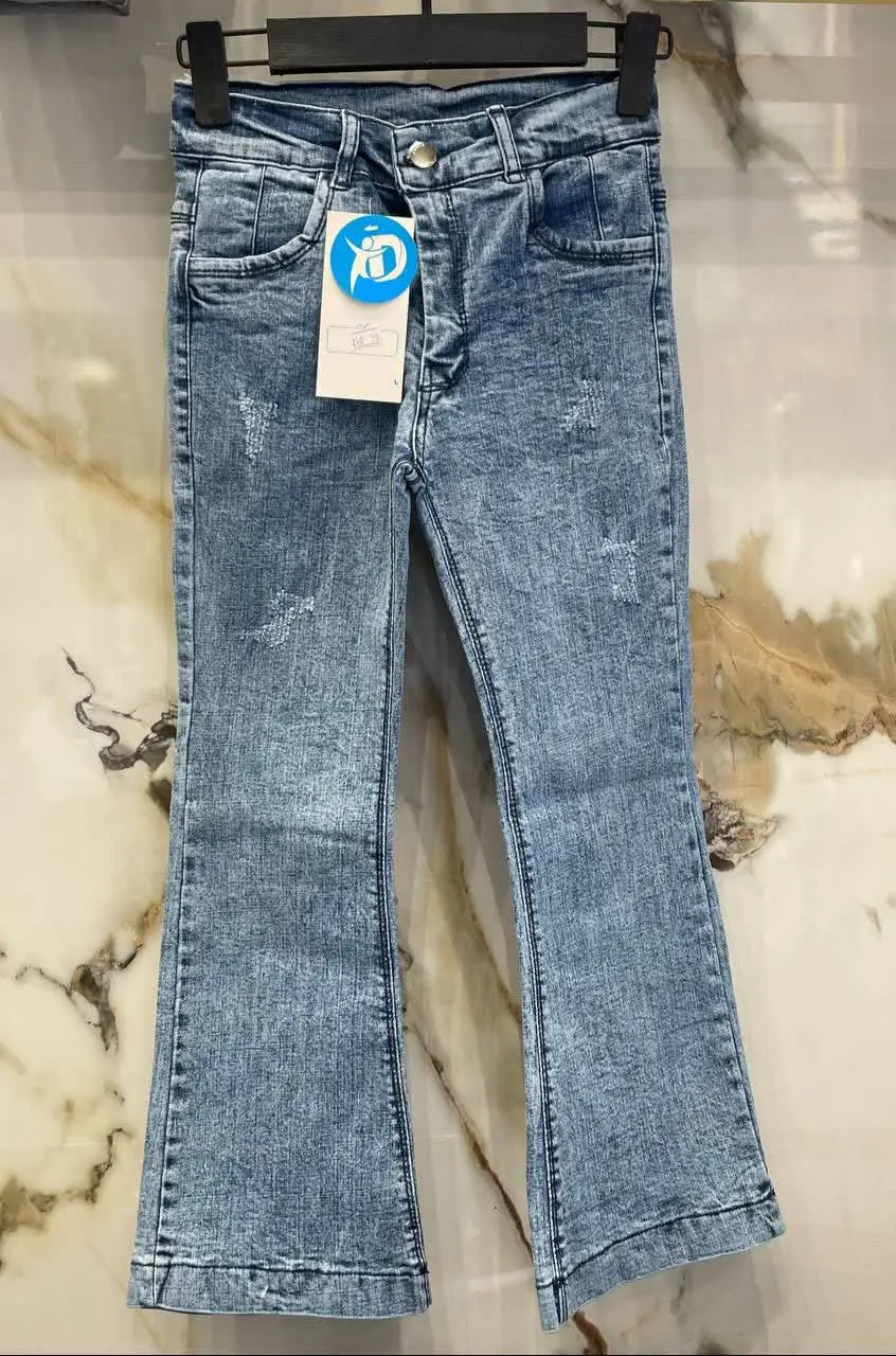 🔮شلوار لی آبی بوت کات دخترانه🔮
